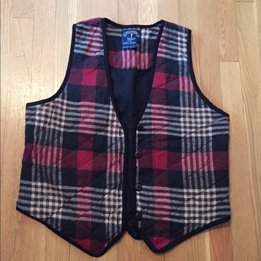 Plaid Vest